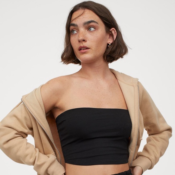 H&M Tops - ❗️$7❗️NWOT DIVIDED Black Tube Top